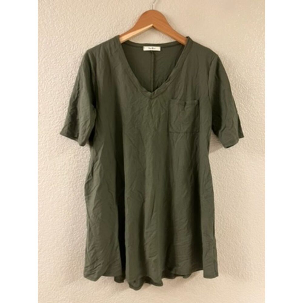 Tres Bien Mini Forest Freen‎ T-Shirt Mini Dress Tunic Medium